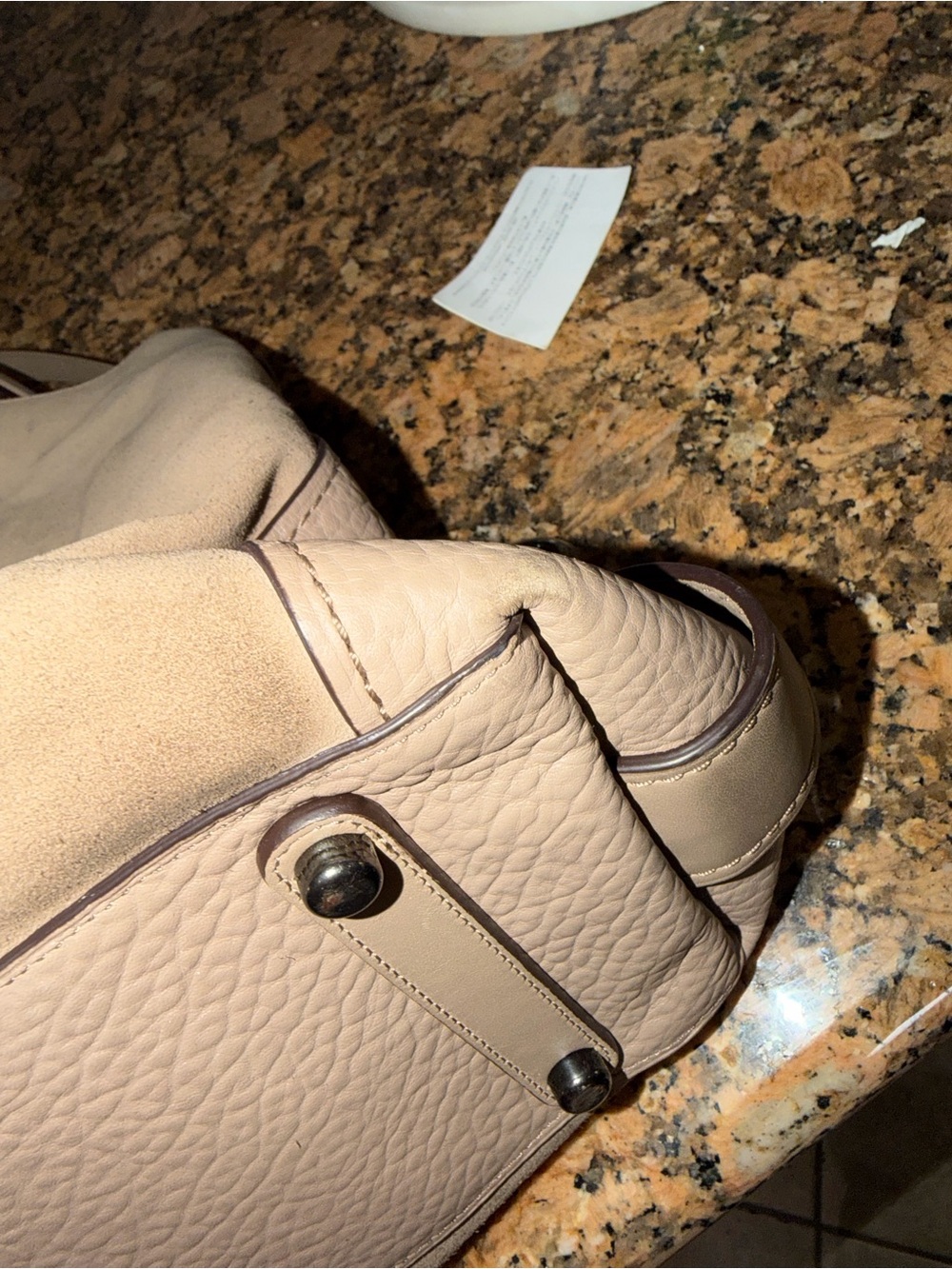 Coach Edie Shoulder Bag - Soft Taupe Carryall - Picture 10 of 10